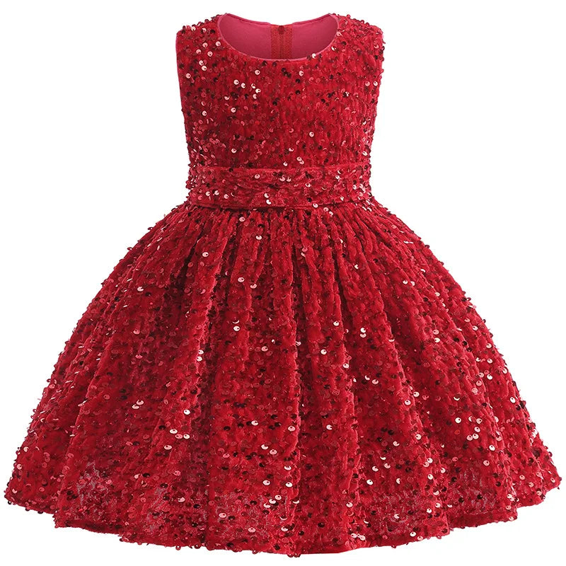 TwinkleGrace™ Sequin Princess Dress