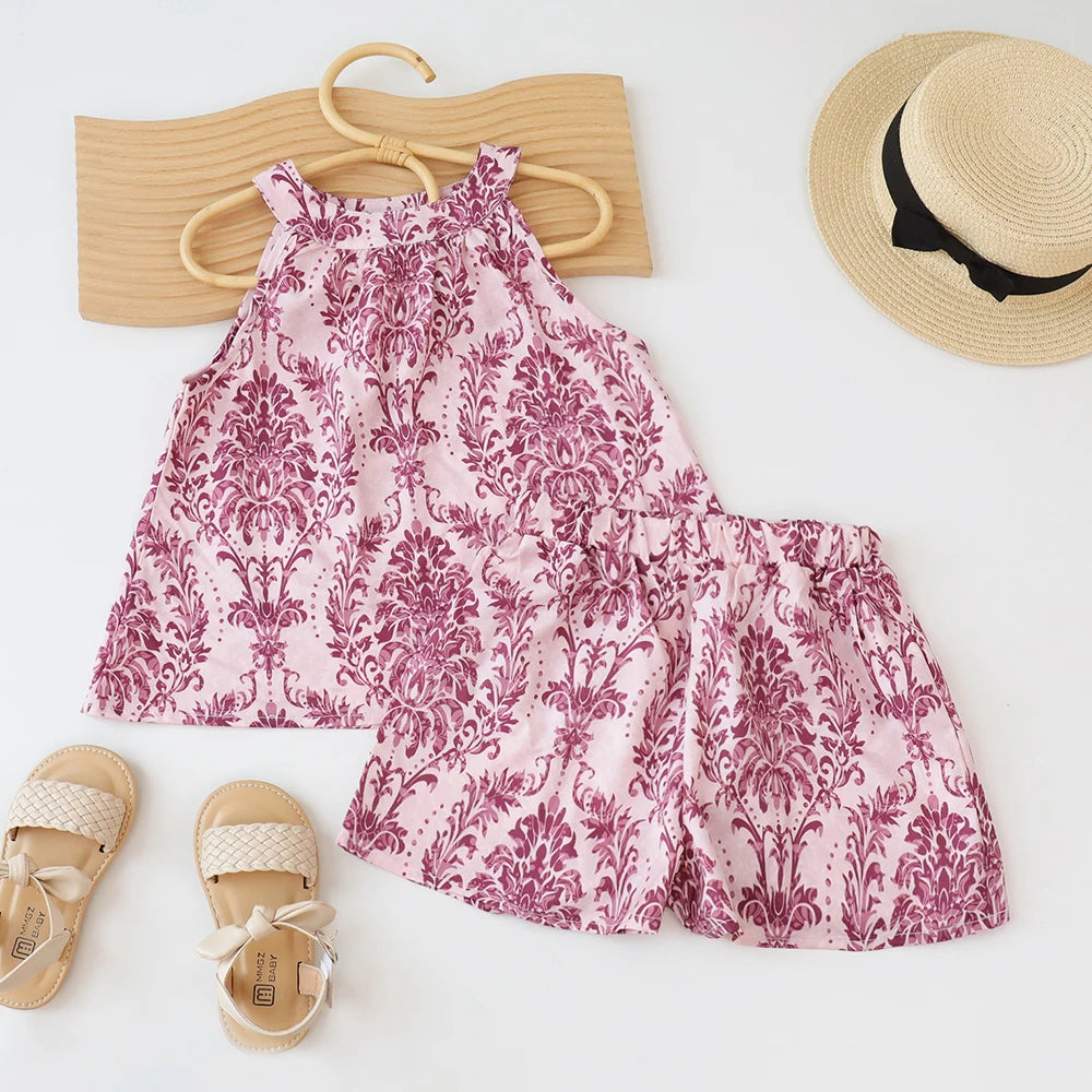 . SunnyBloom™ Girls Summer Two-Piece Set
