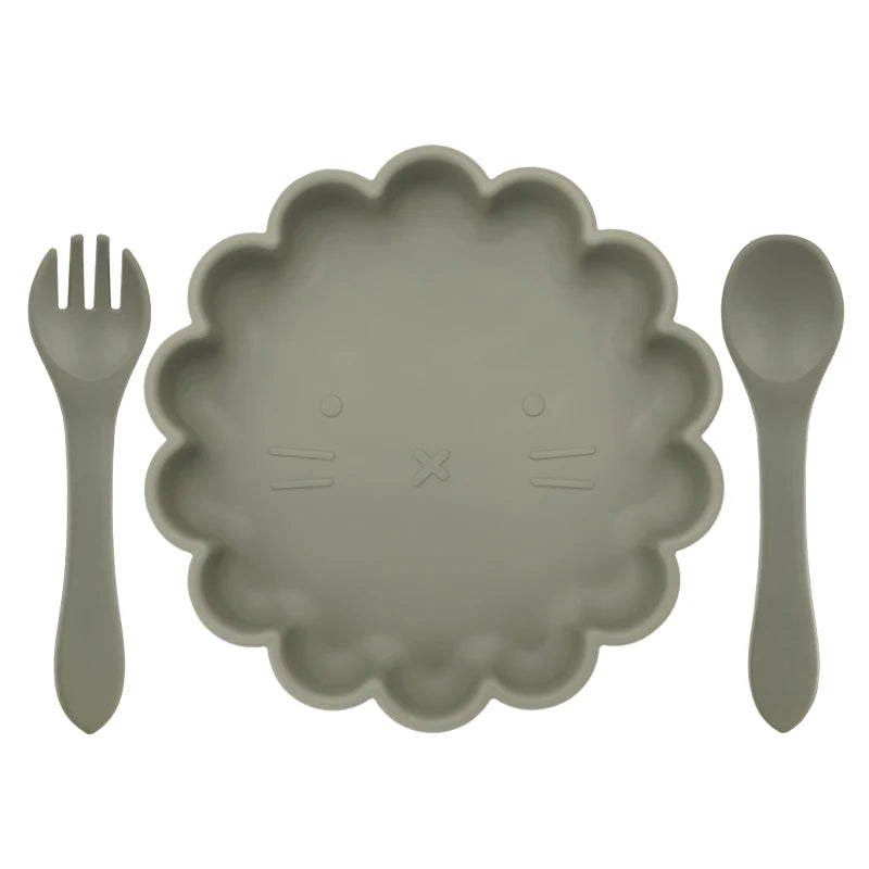 TinyBloom™ Baby Silicone Plate Set