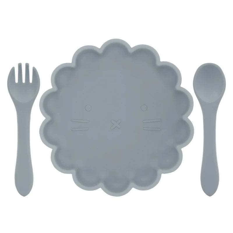 TinyBloom™ Baby Silicone Plate Set