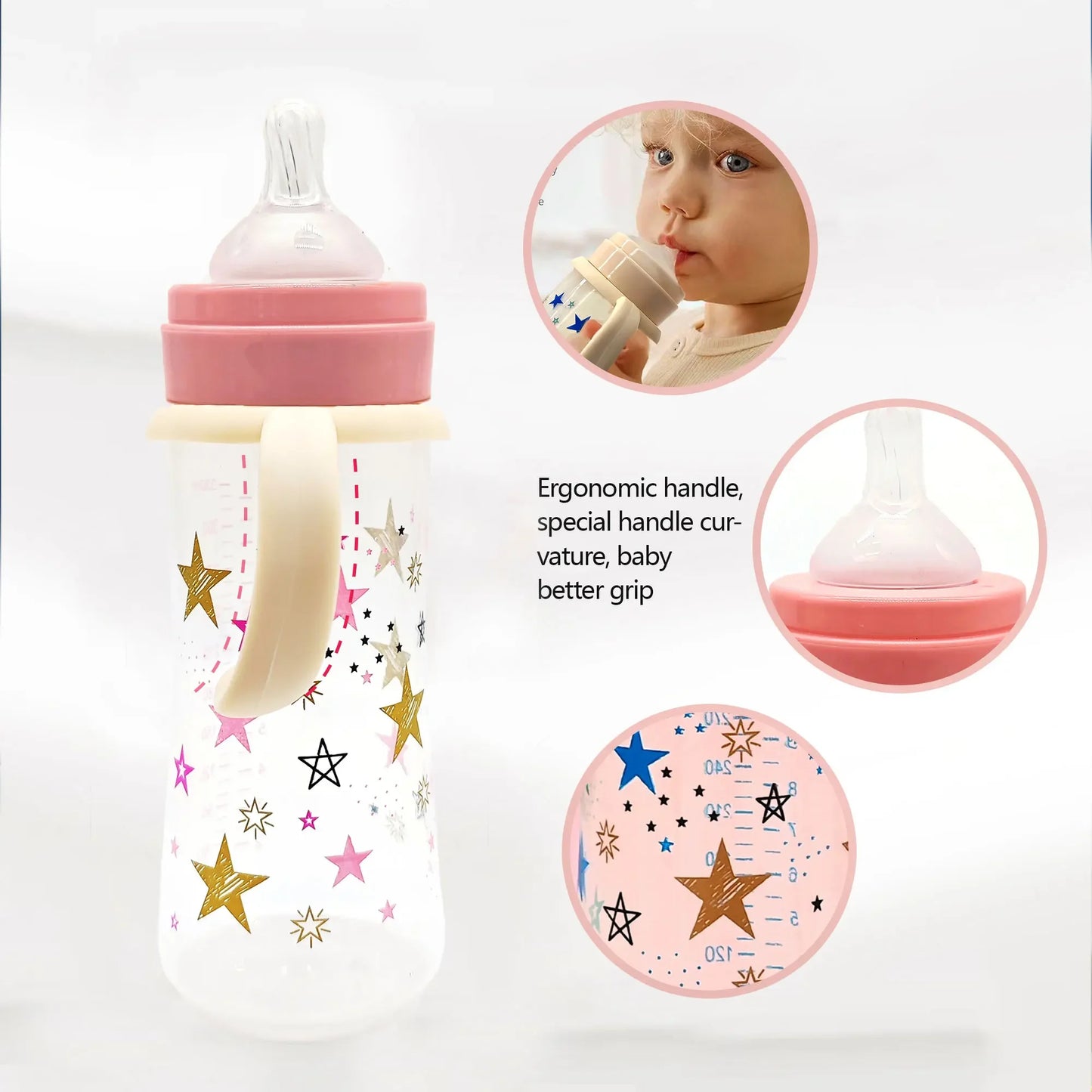 MilkyWayEase™ Ergonomic Baby Bottle 330ml
