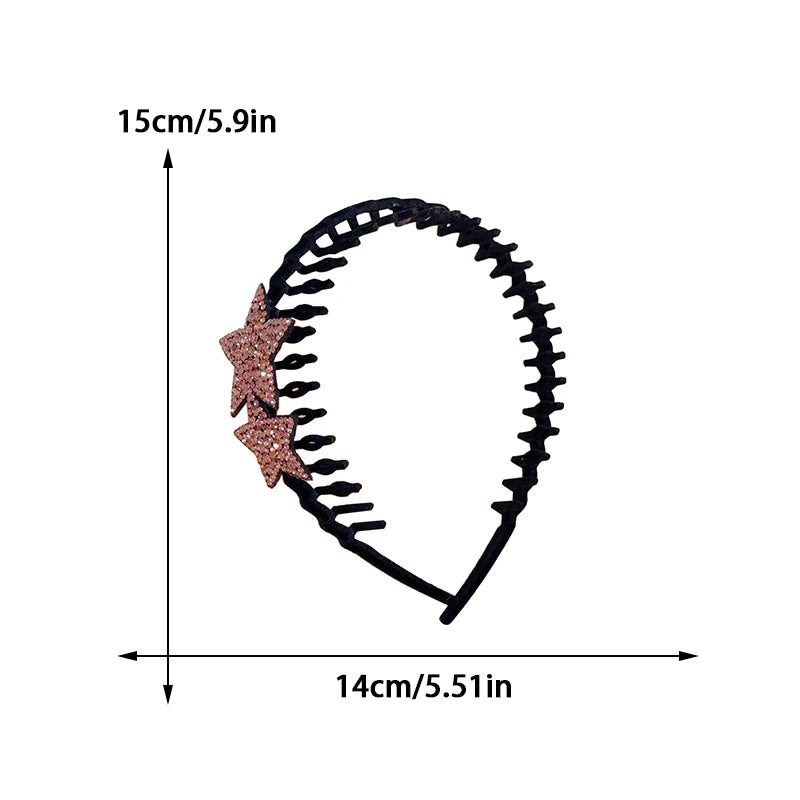 CelestiCharm™ Flocked Star Hairband