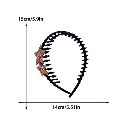 CelestiCharm™ Flocked Star Hairband