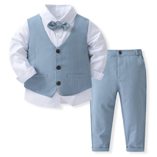 TinyDapper™ Cotton Vest Suit for Boys