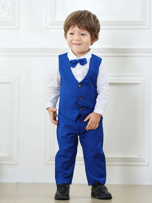 TinyDapper™ Cotton Vest Suit for Boys