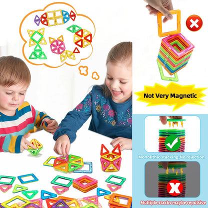 Magnetic Building Blocks DIY Magnets Toys medium size STEM Toys Construction Toys Learning Educational Magnet Toys