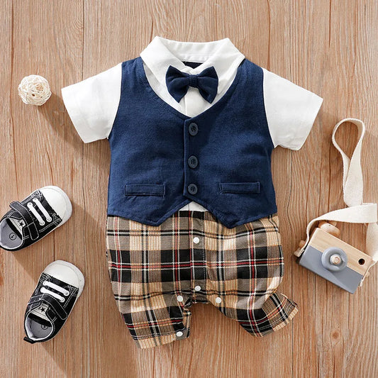 DapperCub™ Boys’ Formal Romper