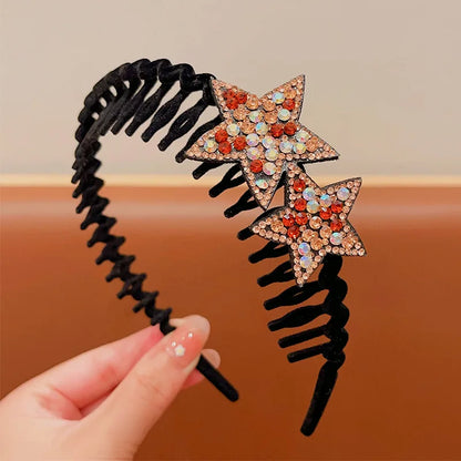 CelestiCharm™ Flocked Star Hairband