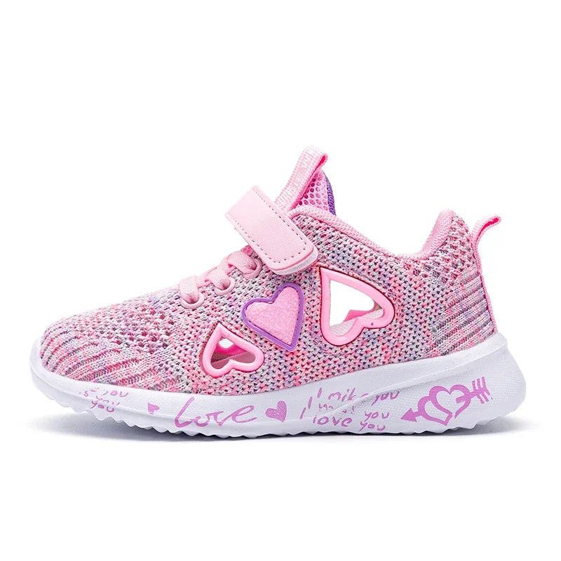 CuteStride™ Girls Cartoon Sneakers