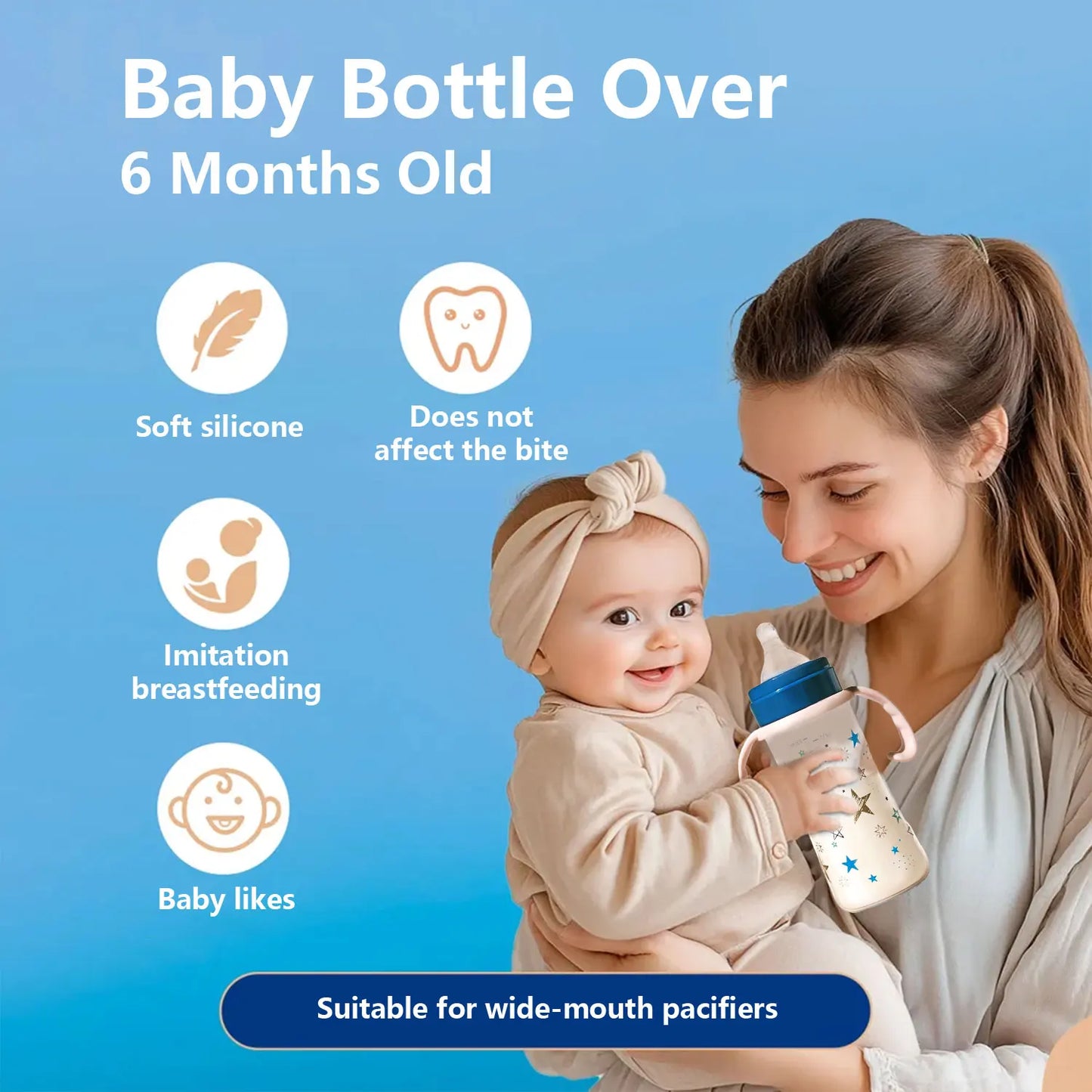 MilkyWayEase™ Ergonomic Baby Bottle 330ml