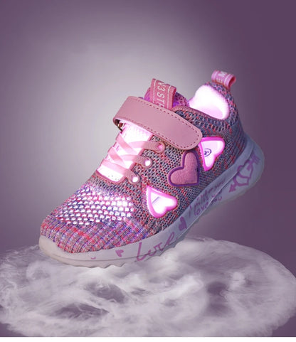 CuteStride™ Girls Cartoon Sneakers