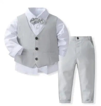 TinyDapper™ Cotton Vest Suit for Boys