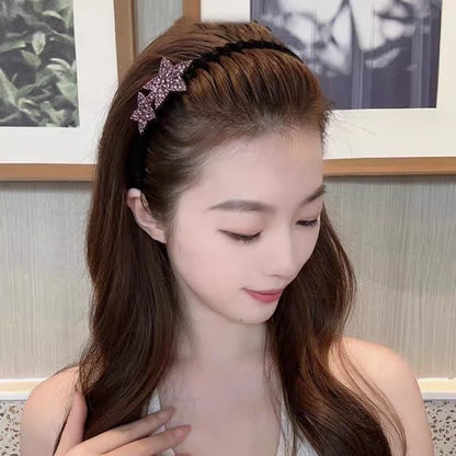 CelestiCharm™ Flocked Star Hairband