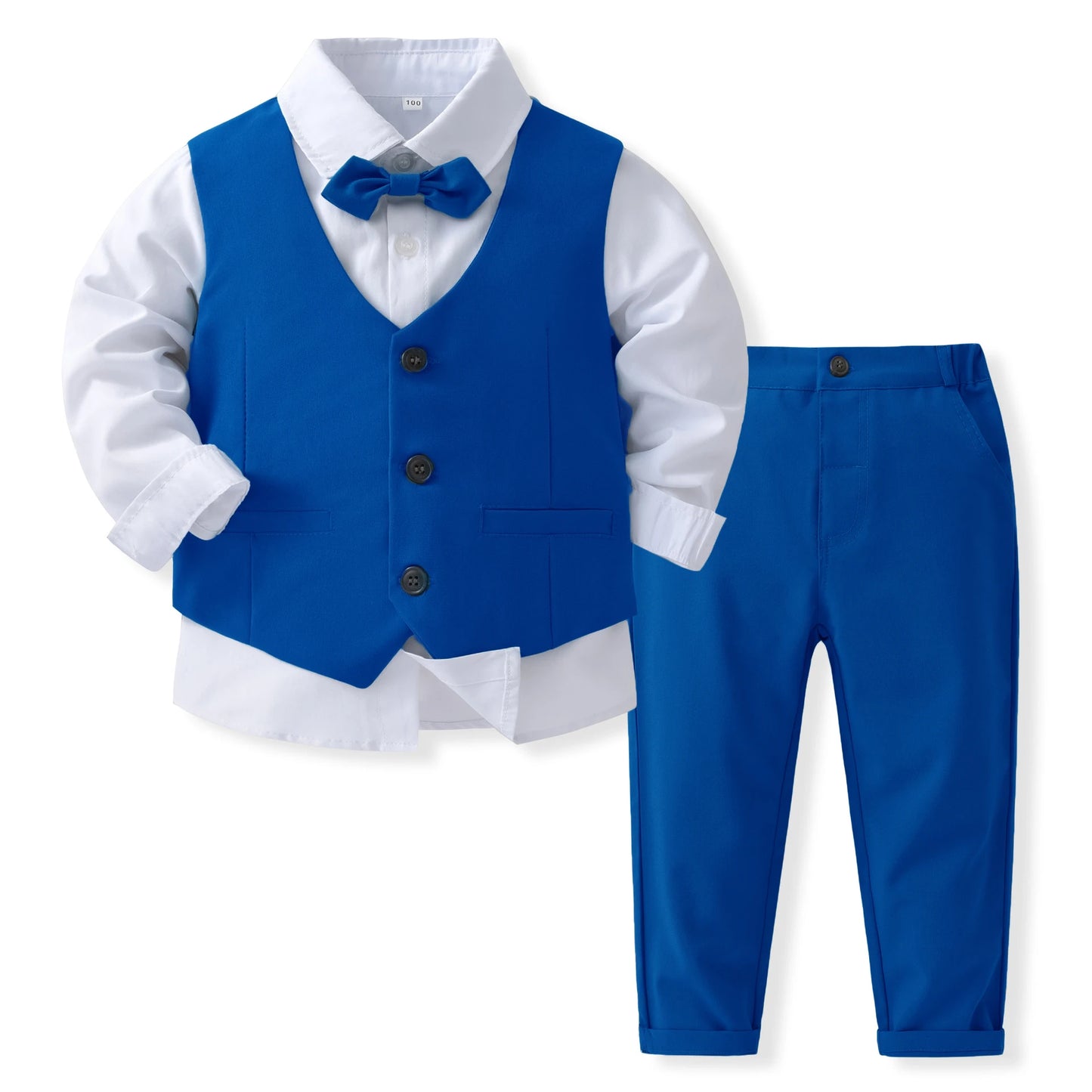 TinyDapper™ Cotton Vest Suit for Boys
