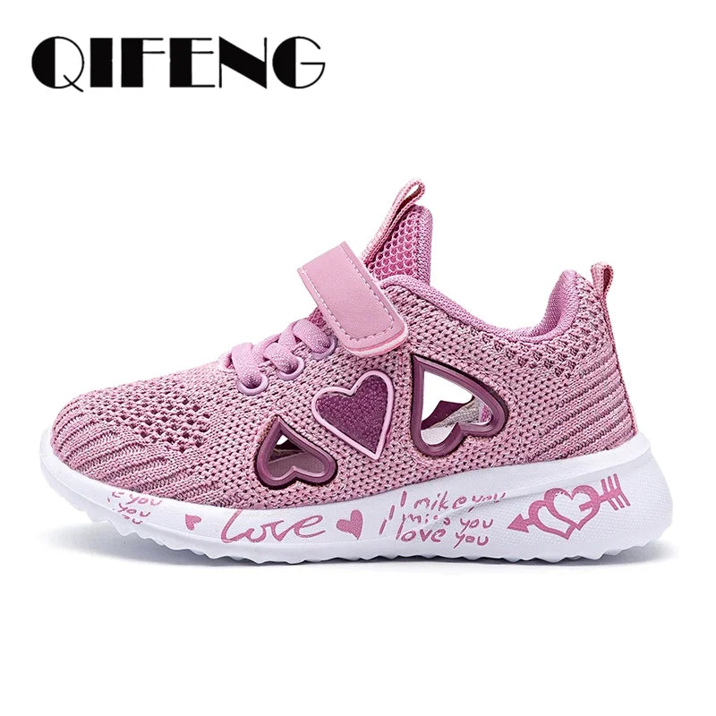CuteStride™ Girls Cartoon Sneakers