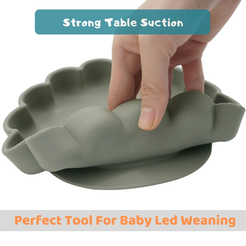 TinyBloom™ Baby Silicone Plate Set