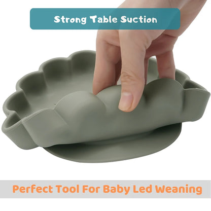 TinyBloom™ Baby Silicone Plate Set
